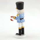 Herend Small Nutcracker W/Candy Cane Figurine – Sapphire, alternate view