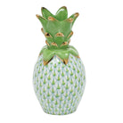 Key Lime fishnet Small Pineapple Figurine figurine, hand-painted Herend porcelain with 24k gold accents