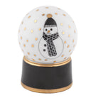 Black fishnet Snow Globe Figurine figurine, hand-painted Herend porcelain with 24k gold accents