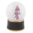 Herend Snow Globe Figurine porcelain figurine painted in the Raspberry fishnet pattern