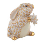 Herend Snowflake Bunny in Butterscotch