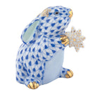 Herend Snowflake Bunny in Sapphire