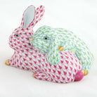 Herend Snuggle Bunnies Figurine – Raspberry-Key Lime, alternate view