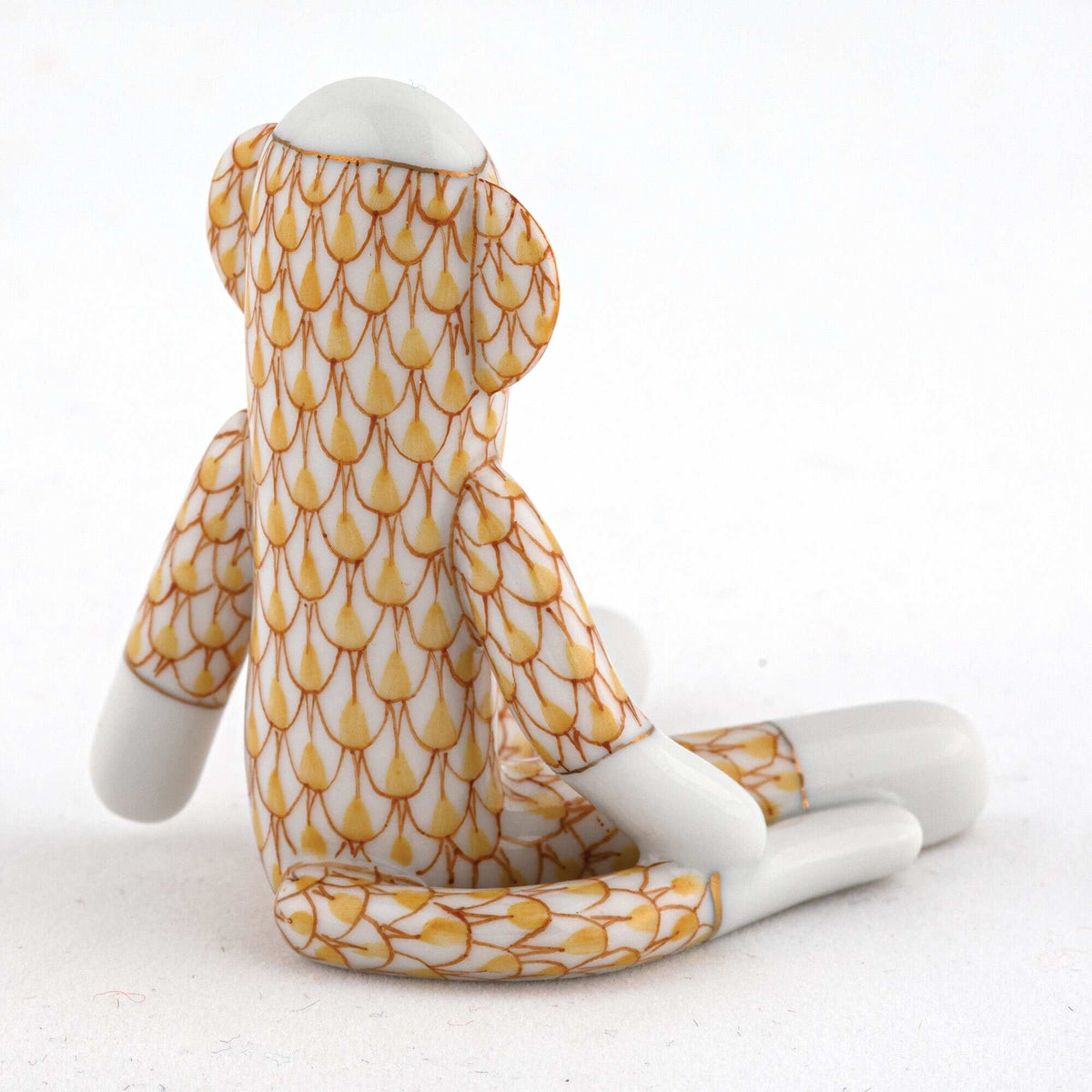 Herend Sock Monkey Figurine – Butterscotch, alternate view