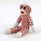 Herend Sock Monkey Figurine – Rust, alternate view