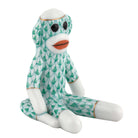 Herend Sock Monkey Figurine porcelain figurine painted in the Green fishnet pattern