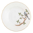 Hand-painted Herend Song Bird Dessert Plate in fine porcelain, 8.25in D,, Motif 8, on a white background