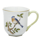Hand-painted Herend Song Bird Mug in fine porcelain, (10 OZ) 3.5in H,, Motif 1, on a white background