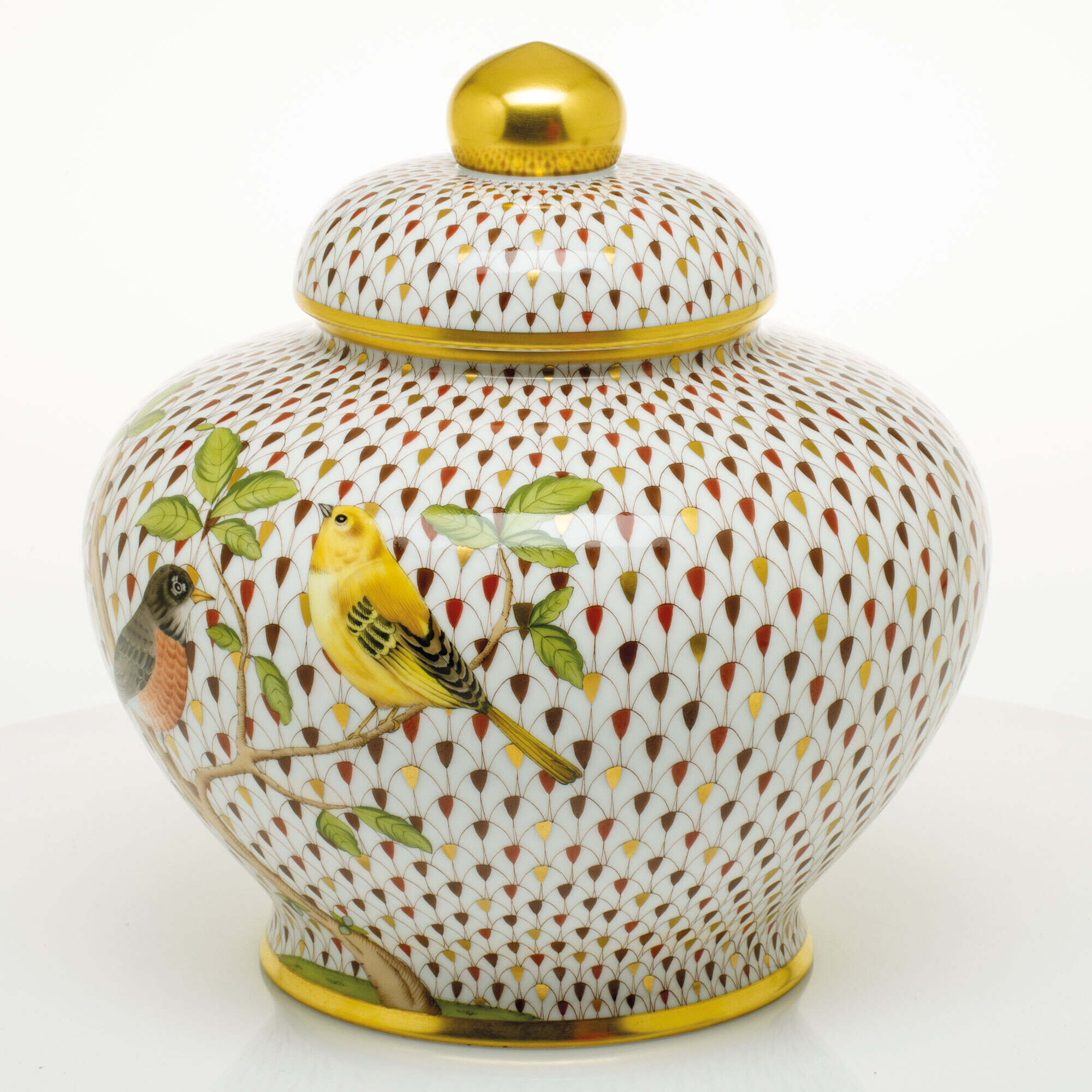 Herend Songbird Ginger Jar — additional view
