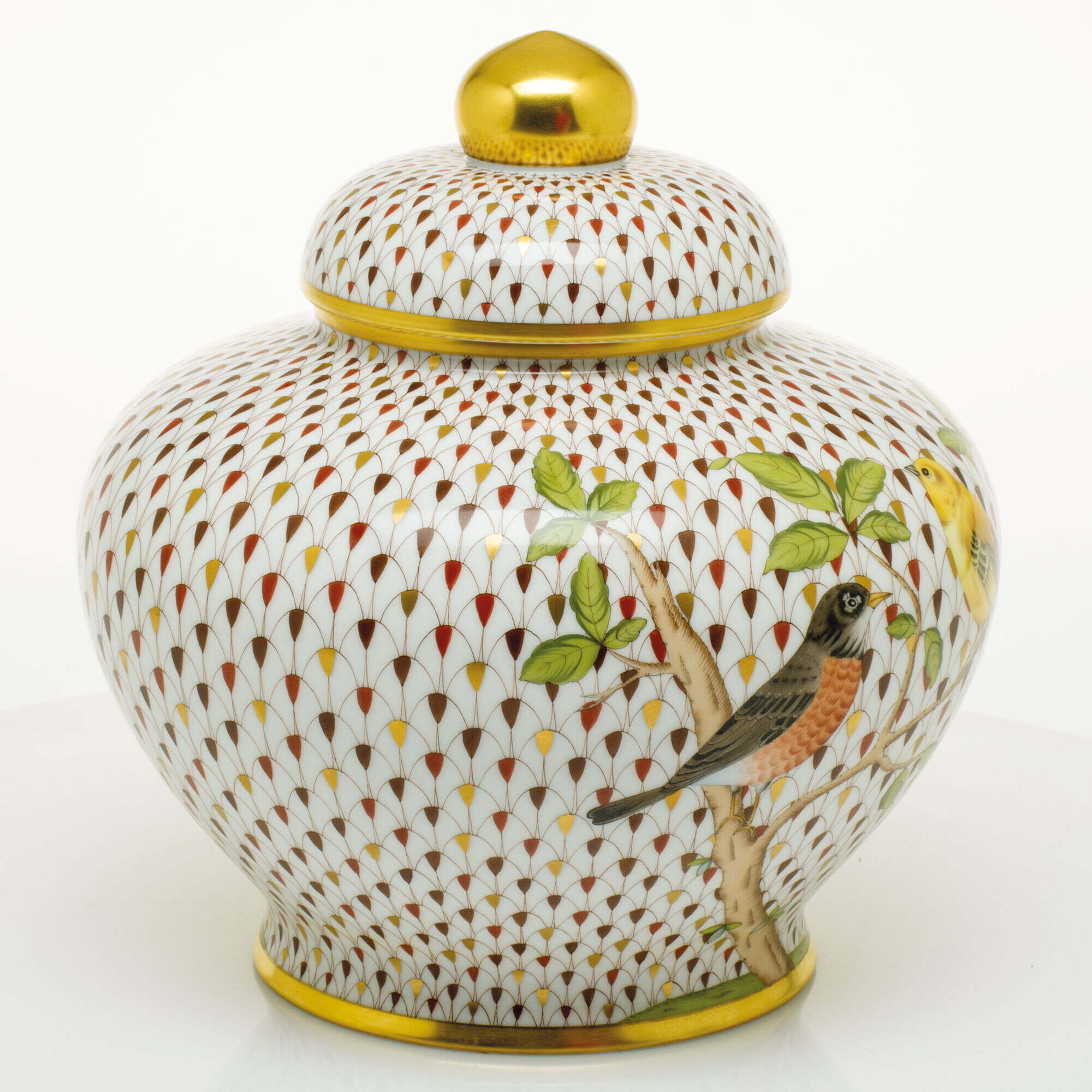 Herend Songbird Ginger Jar — additional view