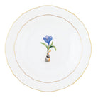 Herend Spring Bulbs Dessert Plate Crocus in Multicolor - Hand-painted Hungarian porcelain by Herend. Paris Tableware.