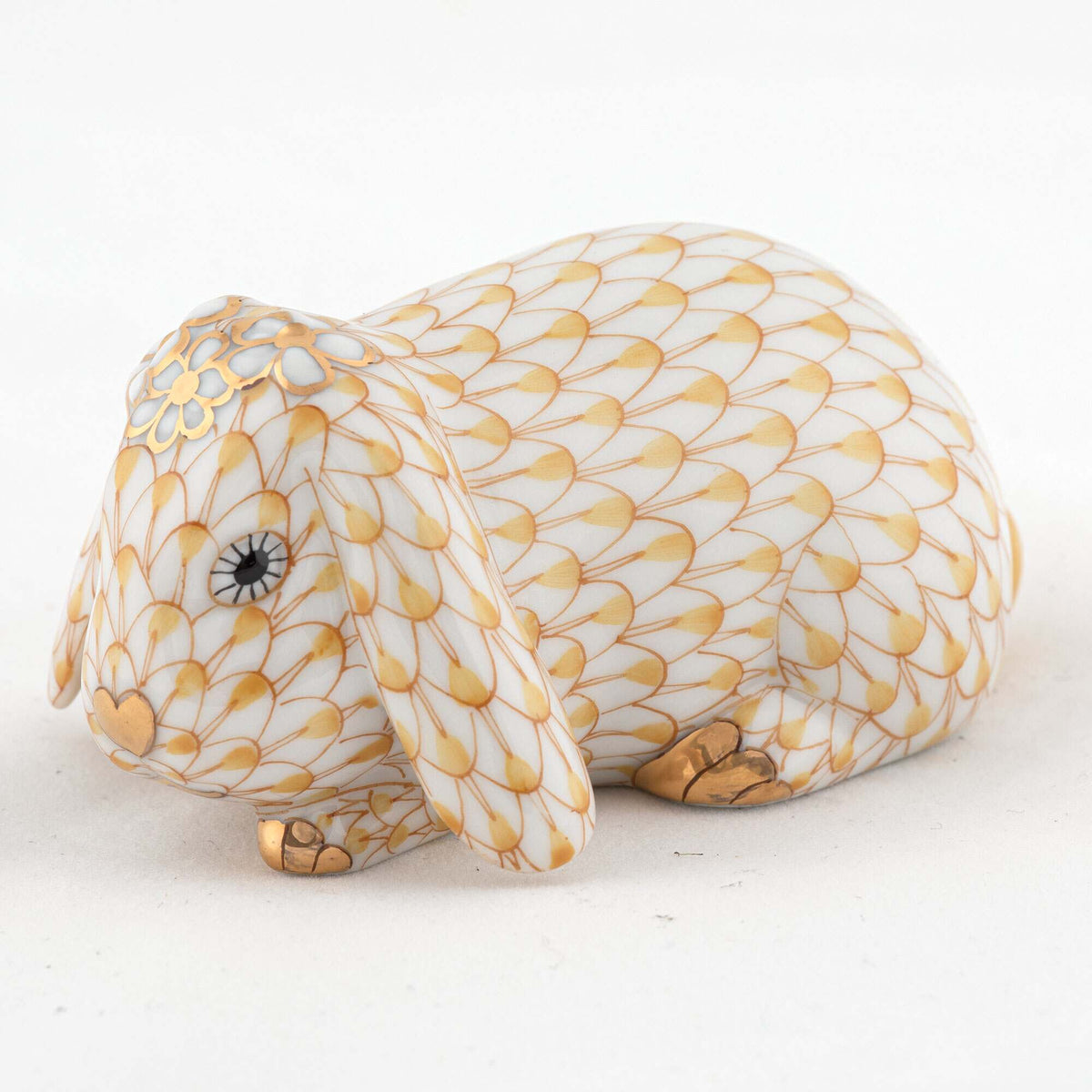 Herend Spring Bunny Figurine – Butterscotch, alternate view