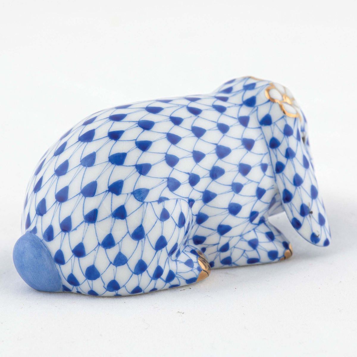 Herend Spring Bunny Figurine – Sapphire, alternate view
