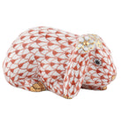 Herend Spring Bunny in Rust - Hand-painted Hungarian porcelain by Herend. Paris Tableware.