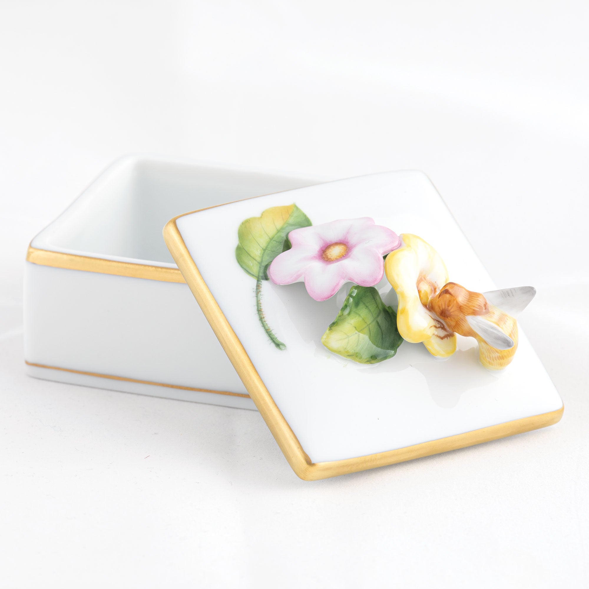 Herend Square Box with Honey Bee — additional view