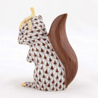 Herend Squirrel with Leaf Figurine – Chocolate, alternate view