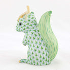 Herend Squirrel with Leaf Figurine – Key Lime, alternate view