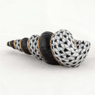 Herend Staircase Shell Figurine – Black, alternate view