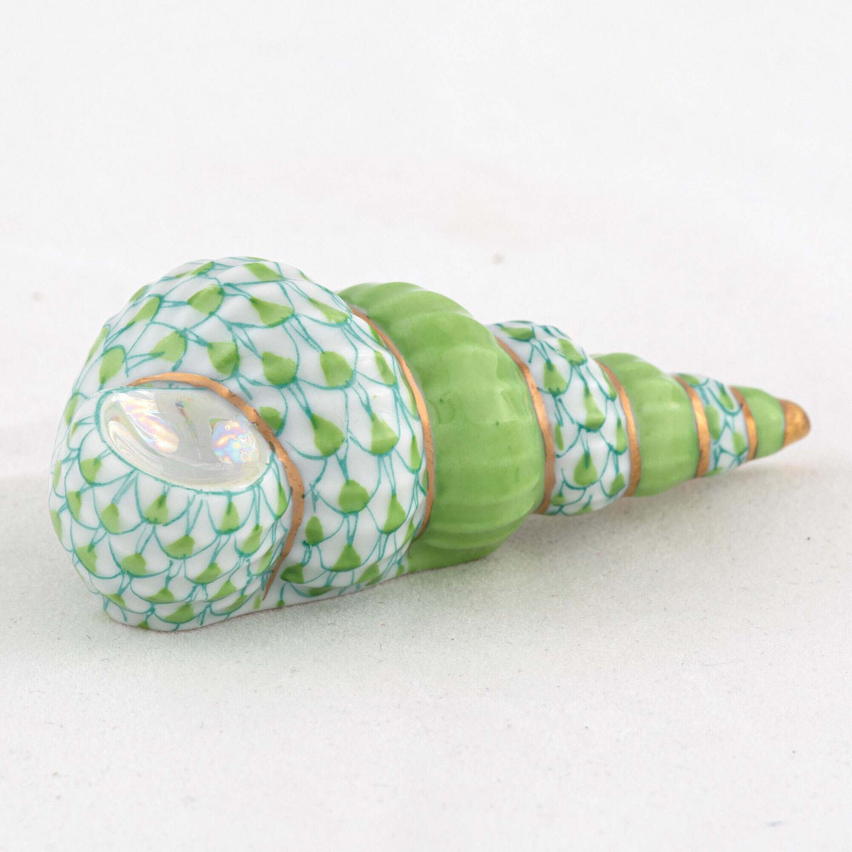 Herend Staircase Shell Figurine – Key Lime, alternate view