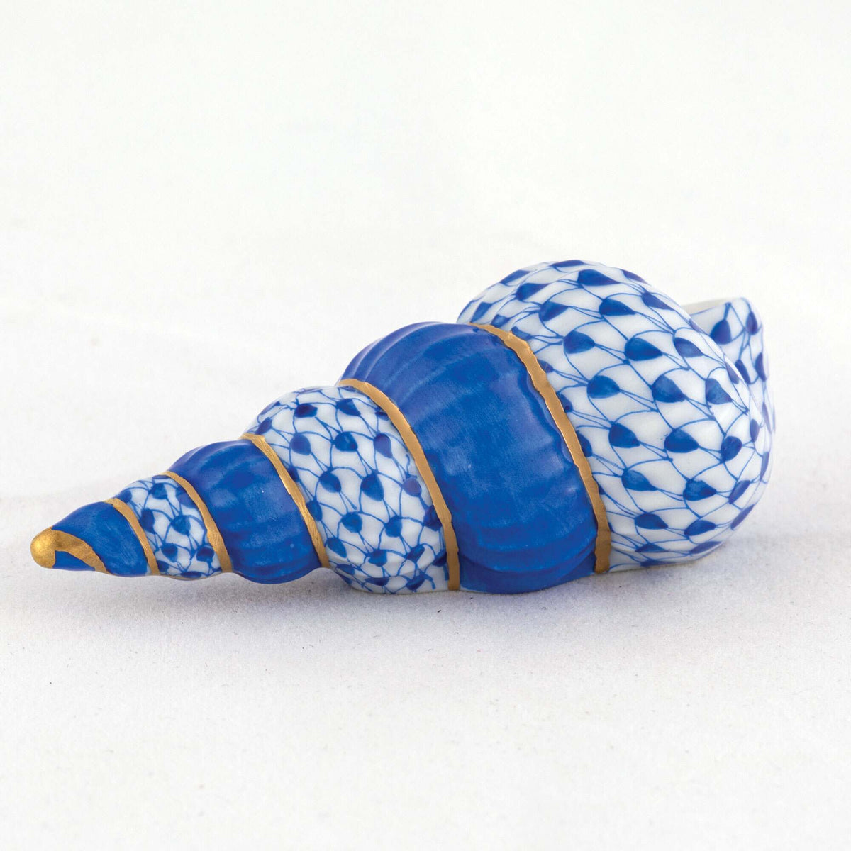 Herend Staircase Shell Figurine – Sapphire, alternate view