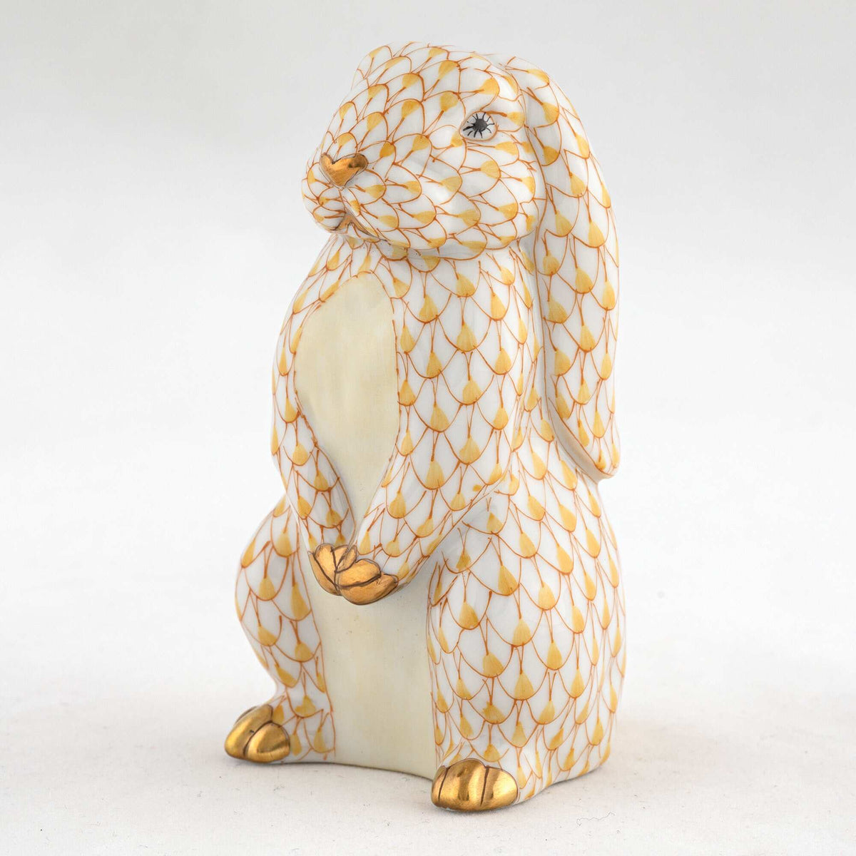 Herend Standing Lop Ear Bunny Figurine – Butterscotch, alternate view
