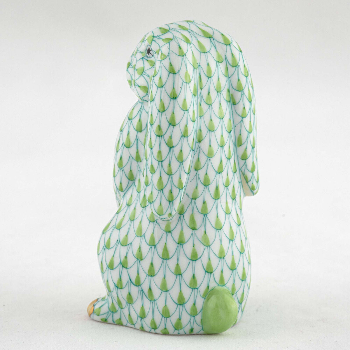 Herend Standing Lop Ear Bunny Figurine – Key Lime, alternate view