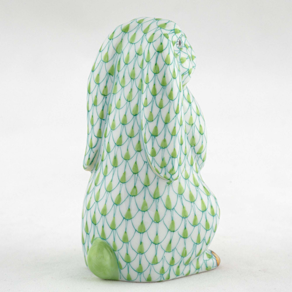 Herend Standing Lop Ear Bunny Figurine – Key Lime, alternate view