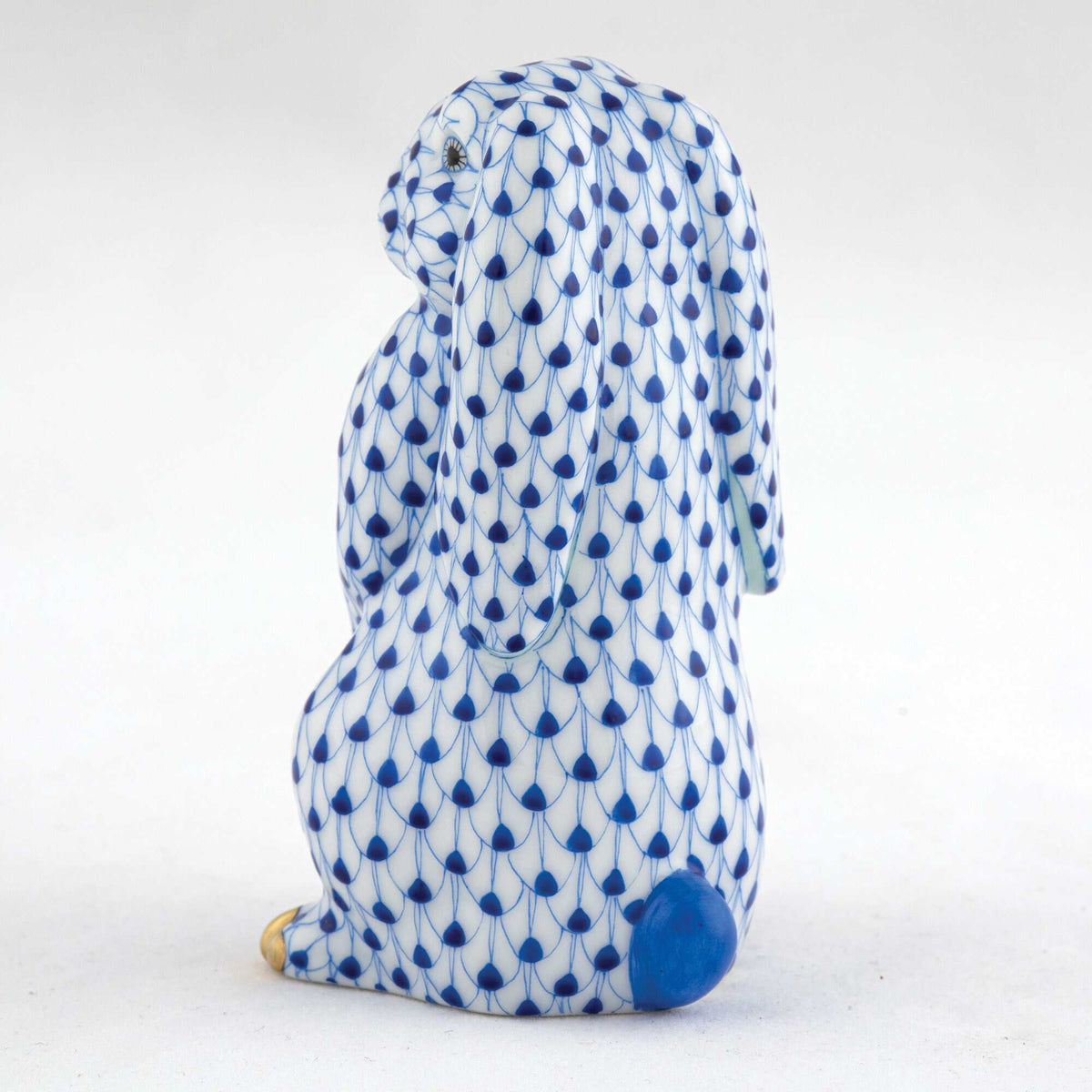 Herend Standing Lop Ear Bunny Figurine – Sapphire, alternate view