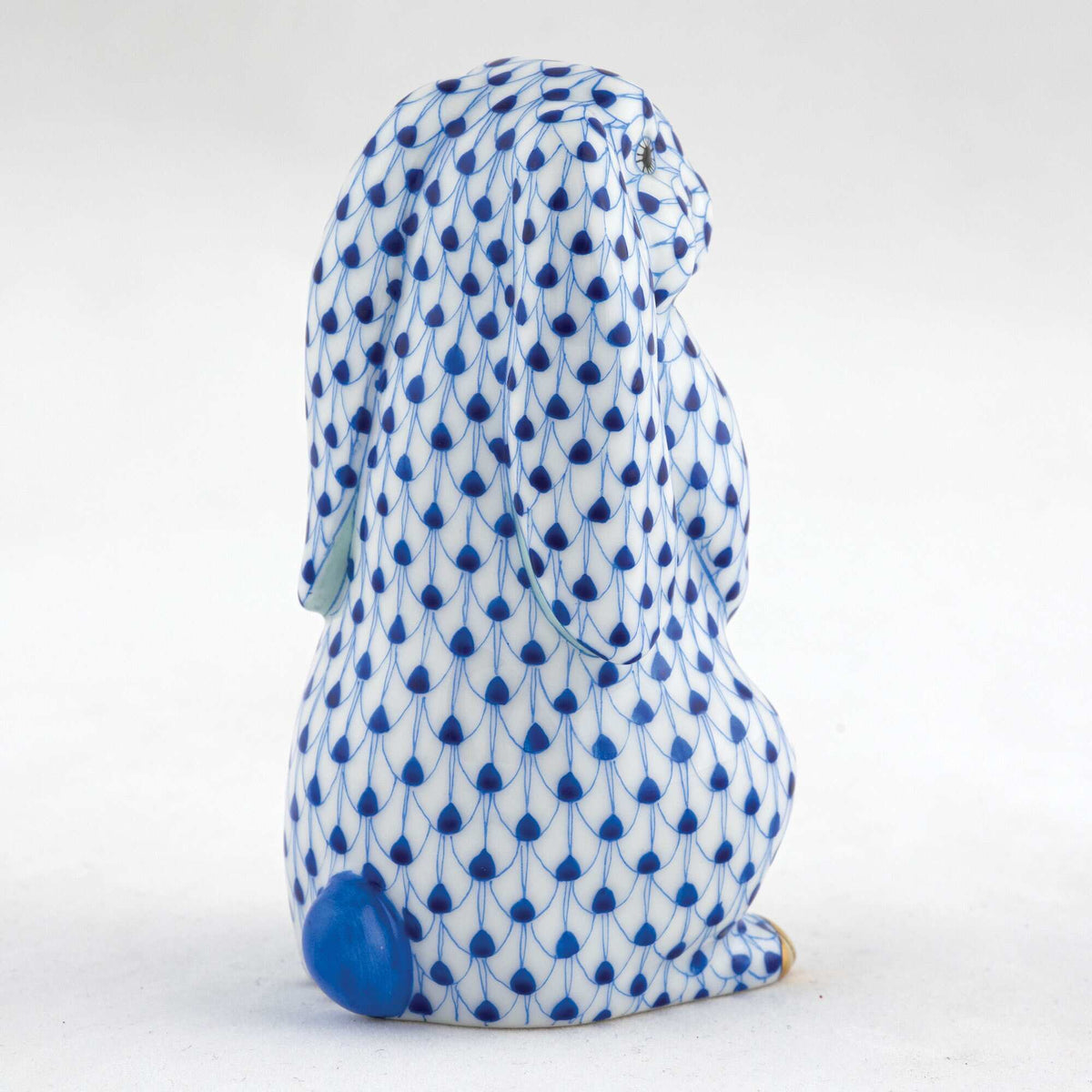 Herend Standing Lop Ear Bunny Figurine – Sapphire, alternate view