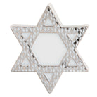 Platinum fishnet Star of David Figurine figurine, hand-painted Herend porcelain with 24k gold accents