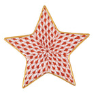 Herend Star Figurine porcelain figurine painted in the Rust fishnet pattern