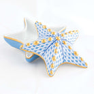 Herend Starfish Box – Blue, alternate view