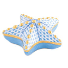 Starfish Box in hand-painted Blue porcelain by Herend of Hungary