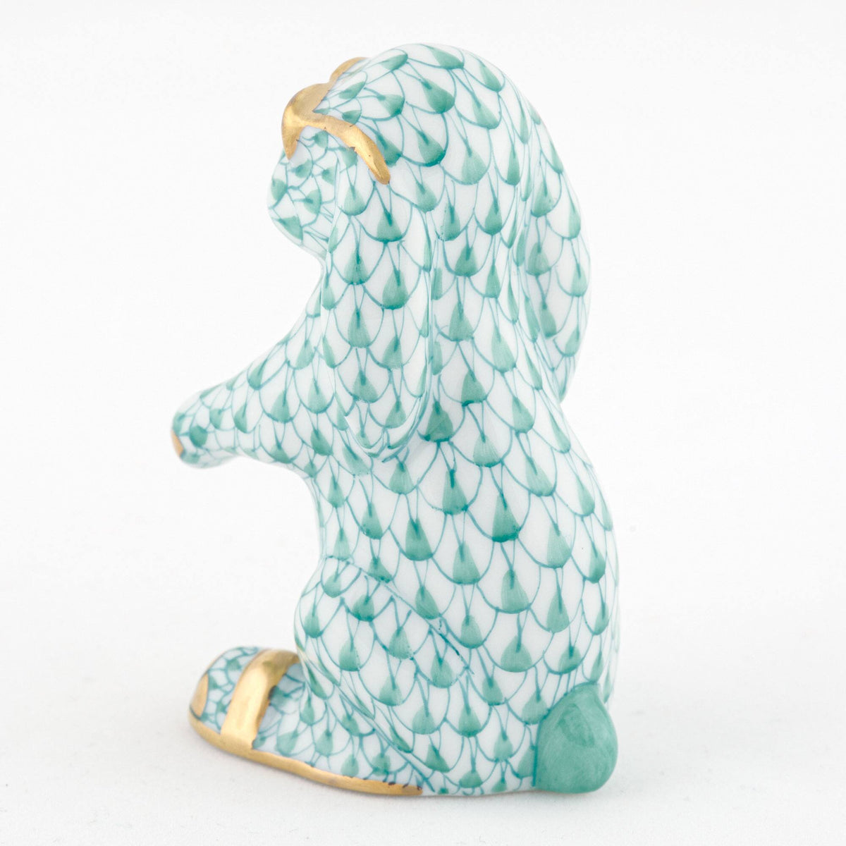 Herend Sunny Bunny Figurine – Green, alternate view