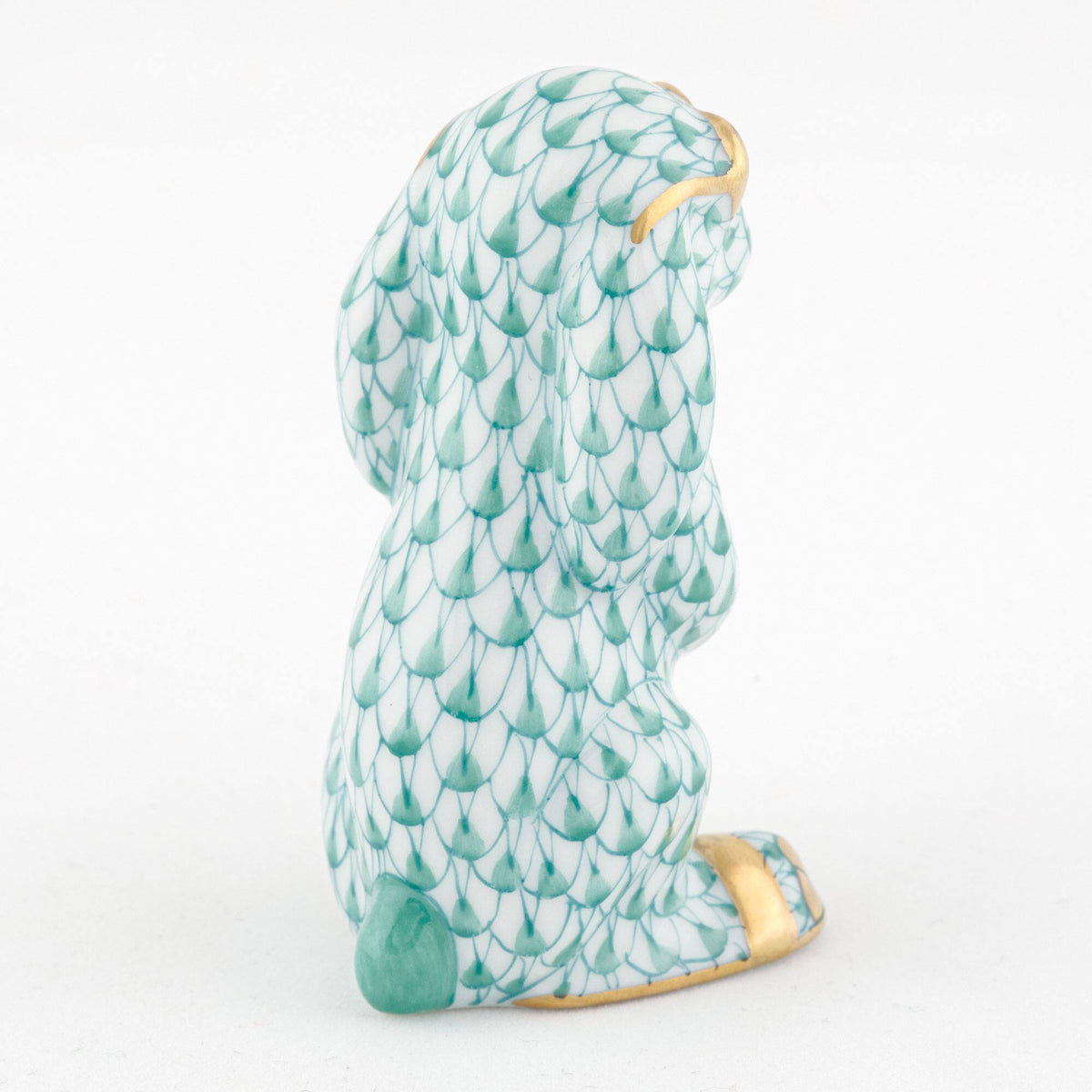 Herend Sunny Bunny Figurine – Green, alternate view