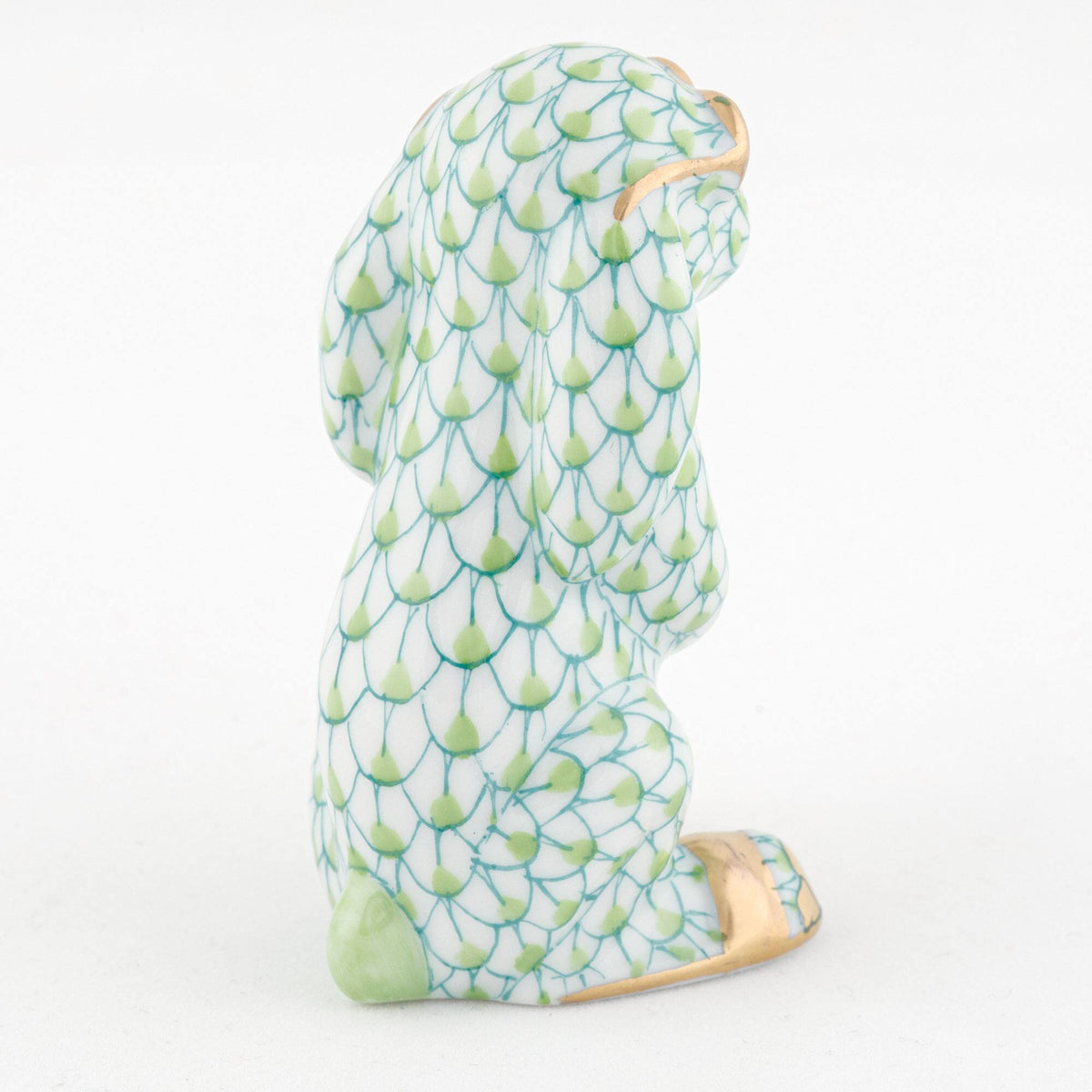 Herend Sunny Bunny Figurine – Key Lime, alternate view