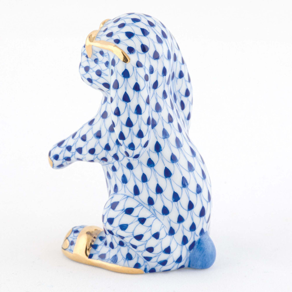 Herend Sunny Bunny Figurine – Sapphire, alternate view
