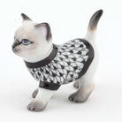 Herend Sweater Kitty Figurine – Black, alternate view