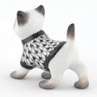 Herend Sweater Kitty Figurine – Black, alternate view
