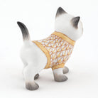Herend Sweater Kitty Figurine – Butterscotch, alternate view