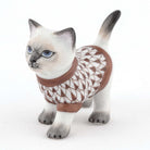 Herend Sweater Kitty Figurine – Chocolate, alternate view