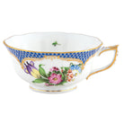Herend Printemps Blue Border Tea Cup Cup & Saucer Set, alternate view