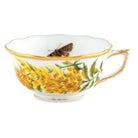 Herend Tea Cup Cup & Saucer Set porcelain figurine painted in the Multicolor (6) fishnet pattern