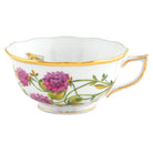 Multicolor (8) fishnet Tea Cup Cup & Saucer Set figurine, hand-painted Herend porcelain with 24k gold accents