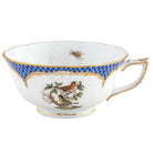 Herend Rothschild Bird Blue Border Tea Cup Cup & Saucer Set, alternate view