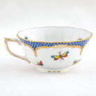 Herend Rothschild Bird Blue Border Tea Cup Cup & Saucer Set, alternate view