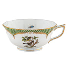 Herend Rothschild Bird Green Border Tea Cup Cup & Saucer Set, alternate view