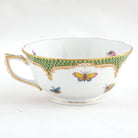 Herend Rothschild Bird Green Border Tea Cup Cup & Saucer Set, alternate view