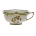 Herend Rothschild Bird Green Border Tea Cup Cup & Saucer Set, alternate view