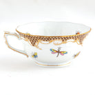Herend Rothschild Bird Brown Border Tea Cup Cup & Saucer Set, alternate view